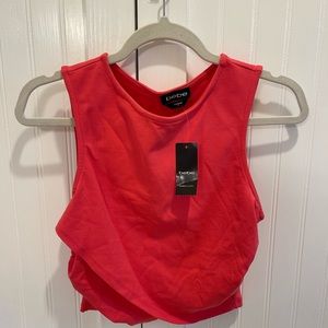 NWT Bebe ruched wrap tank top